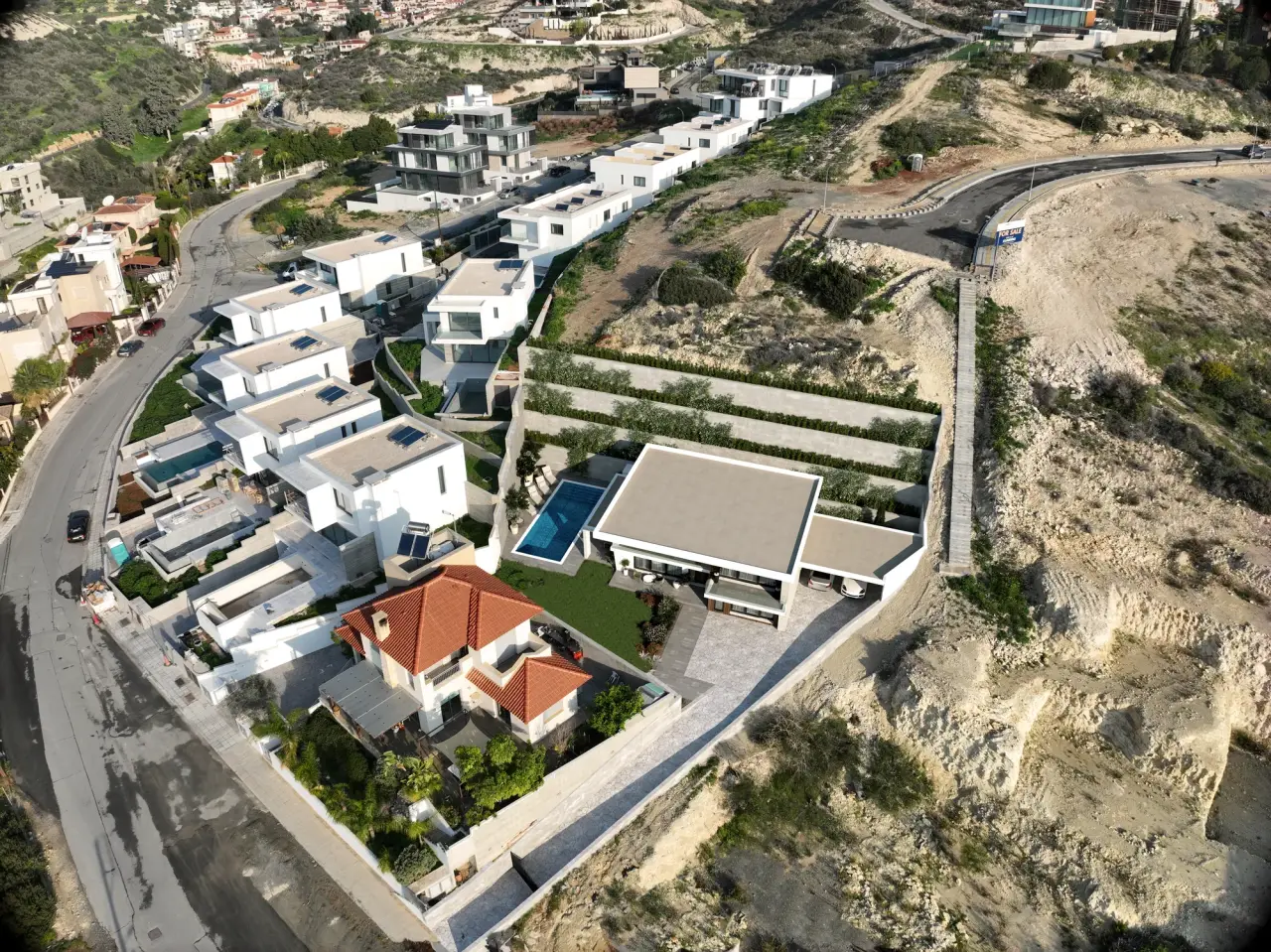 Aura Villa aerial view