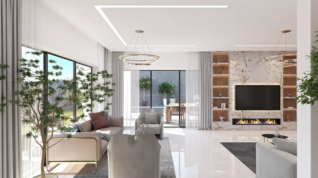 Aura Villa interior rendering