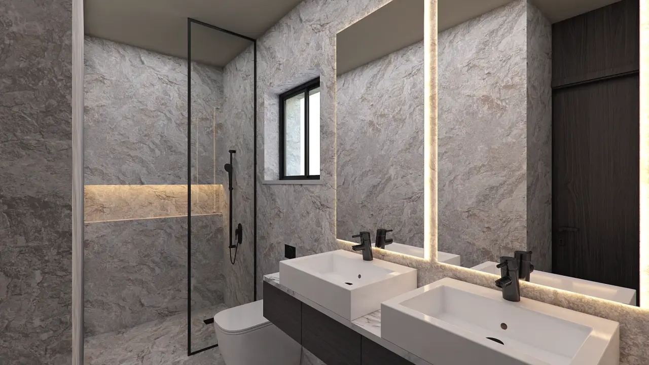 Aura Villa interior rendering